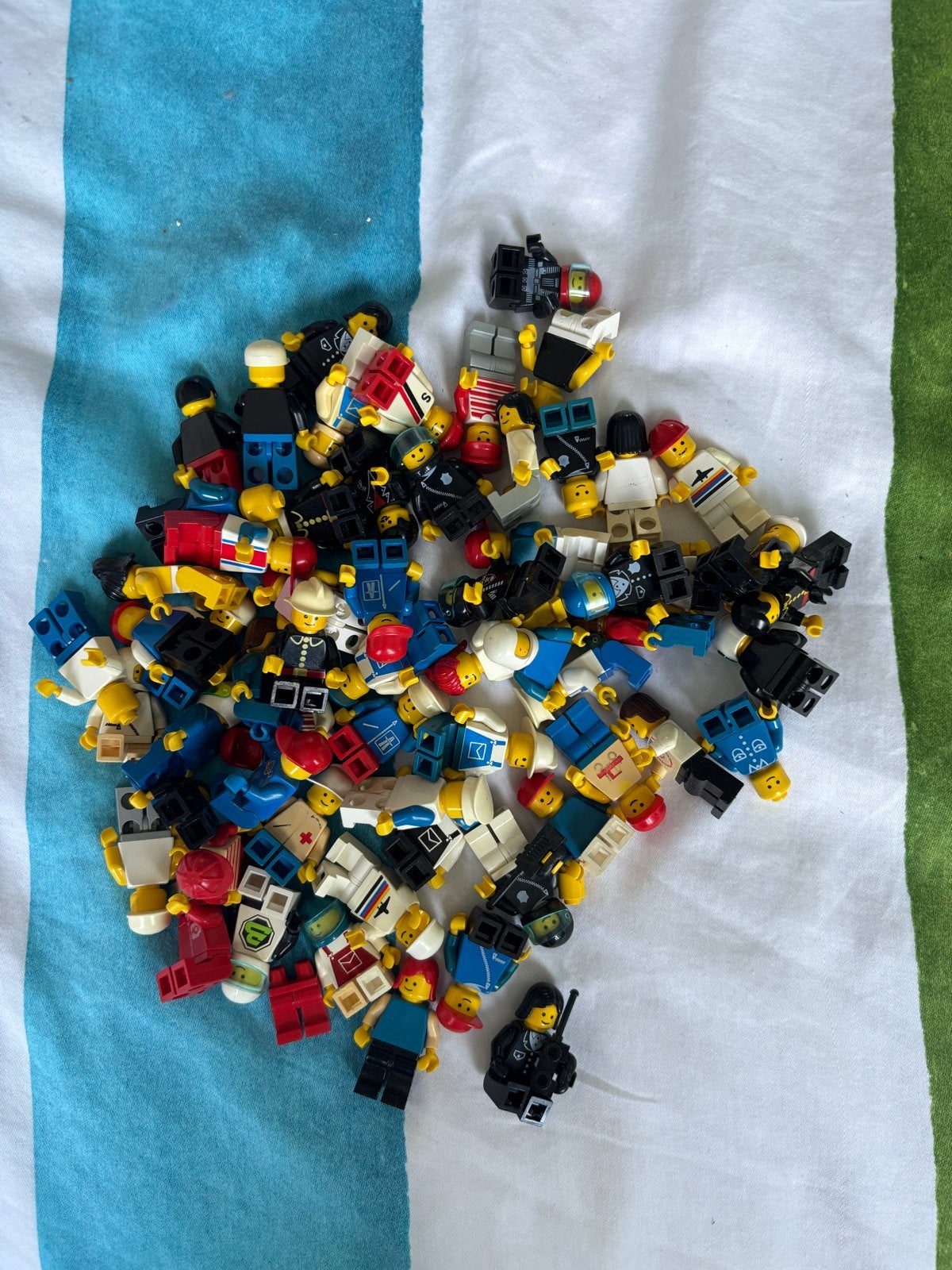 Partij vintage jaren 90 LEGO minifiguren - diverse poppetjes, Inclusief minifiguren, Gebruikt, Overige thema's, Lego