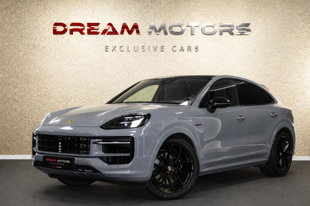 Porsche Cayenne Coupé 3.0 E-Hybrid SportDesign 470pk | PASS, Auto's, Automaat, Gebruikt, Zwart, 2995 cc