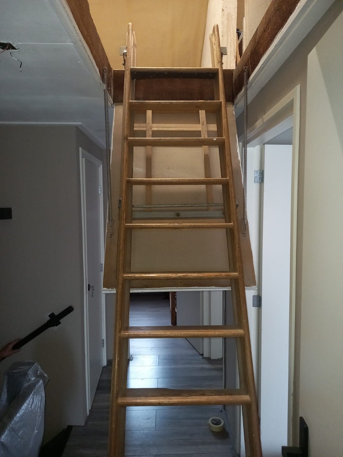 Vliezotrap 55x300 cm compleet met luik, Ophalen