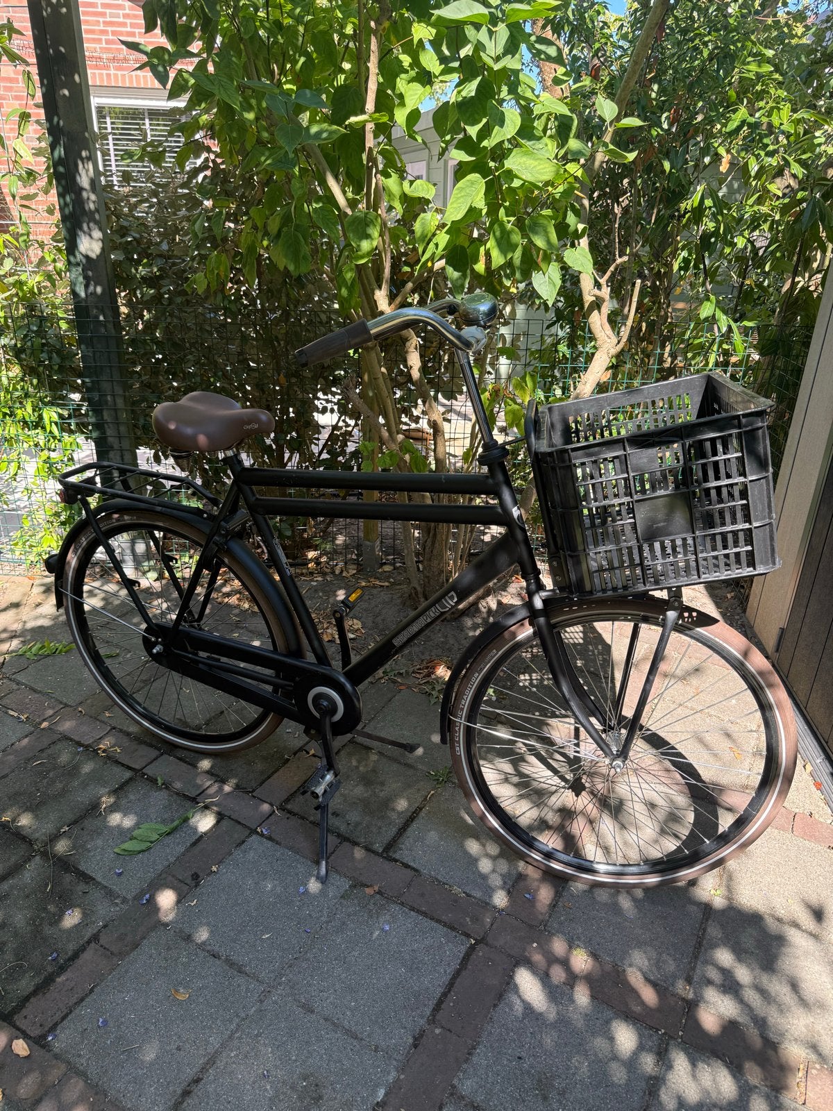 Sparta Pick-up fiets 28 inch met voordrager en krat, Fietsen en Brommers, Fietsen | Heren | Herenfietsen, Ophalen, Terugtraprem