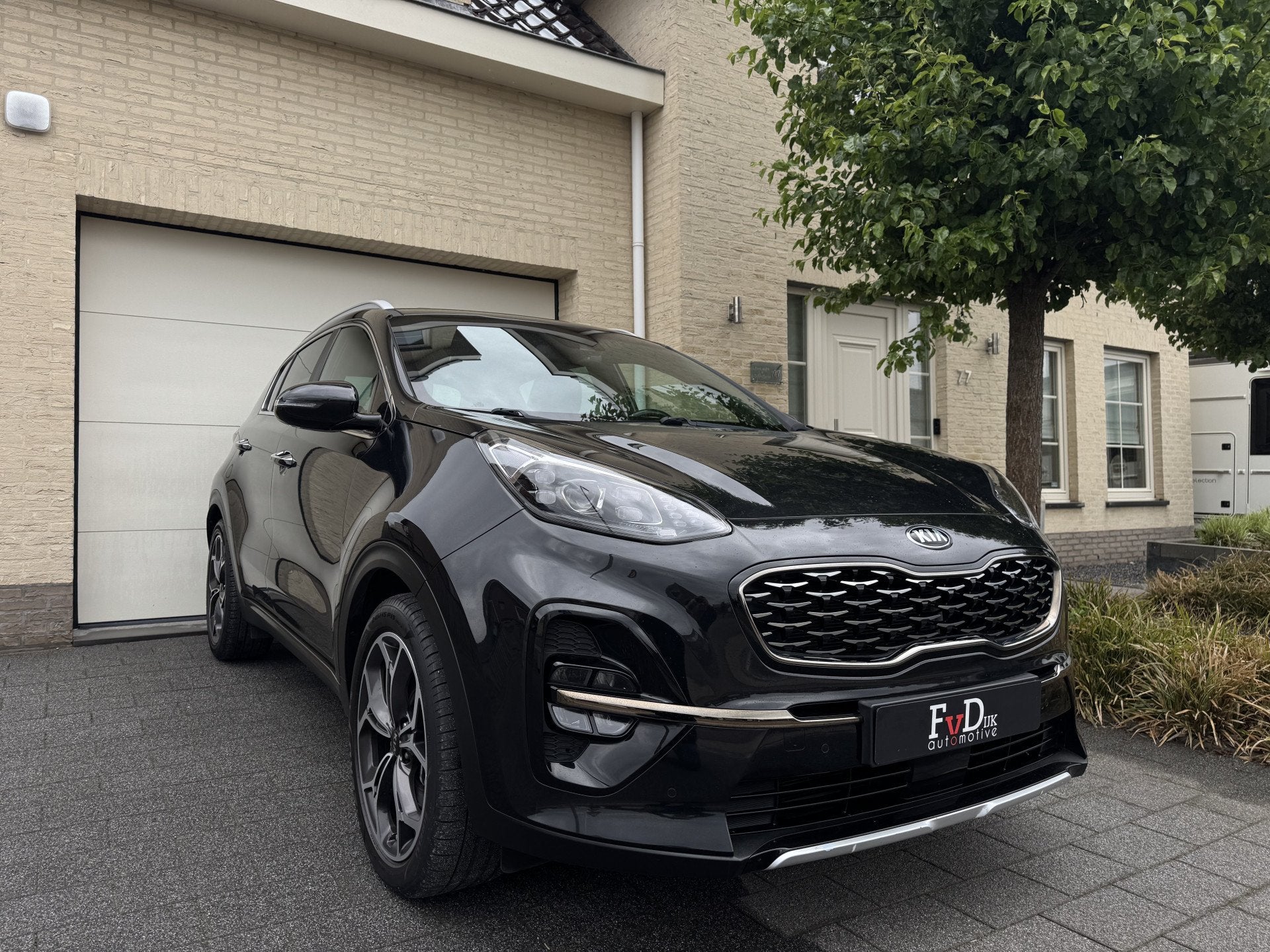 Kia Sportage 1.6 T-GDI 177pk GT-Line Navi Leder Carplay Came, Auto's, Gebruikt, 4 cilinders, 1445 kg, Zwart