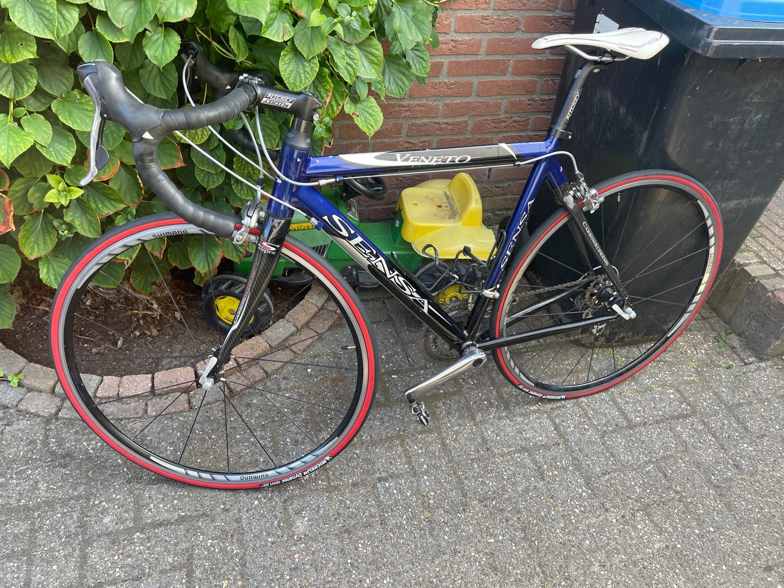 Sensa Veneto racefiets met Shimano 105, Gebruikt, Velgrem, Aluminium, Meer dan 20 versnellingen