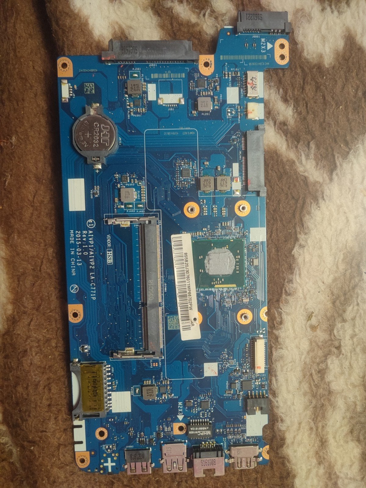 Lenovo IdeaPad 100 moederbord, Ophalen, Gebruikt, Intel, DDR3