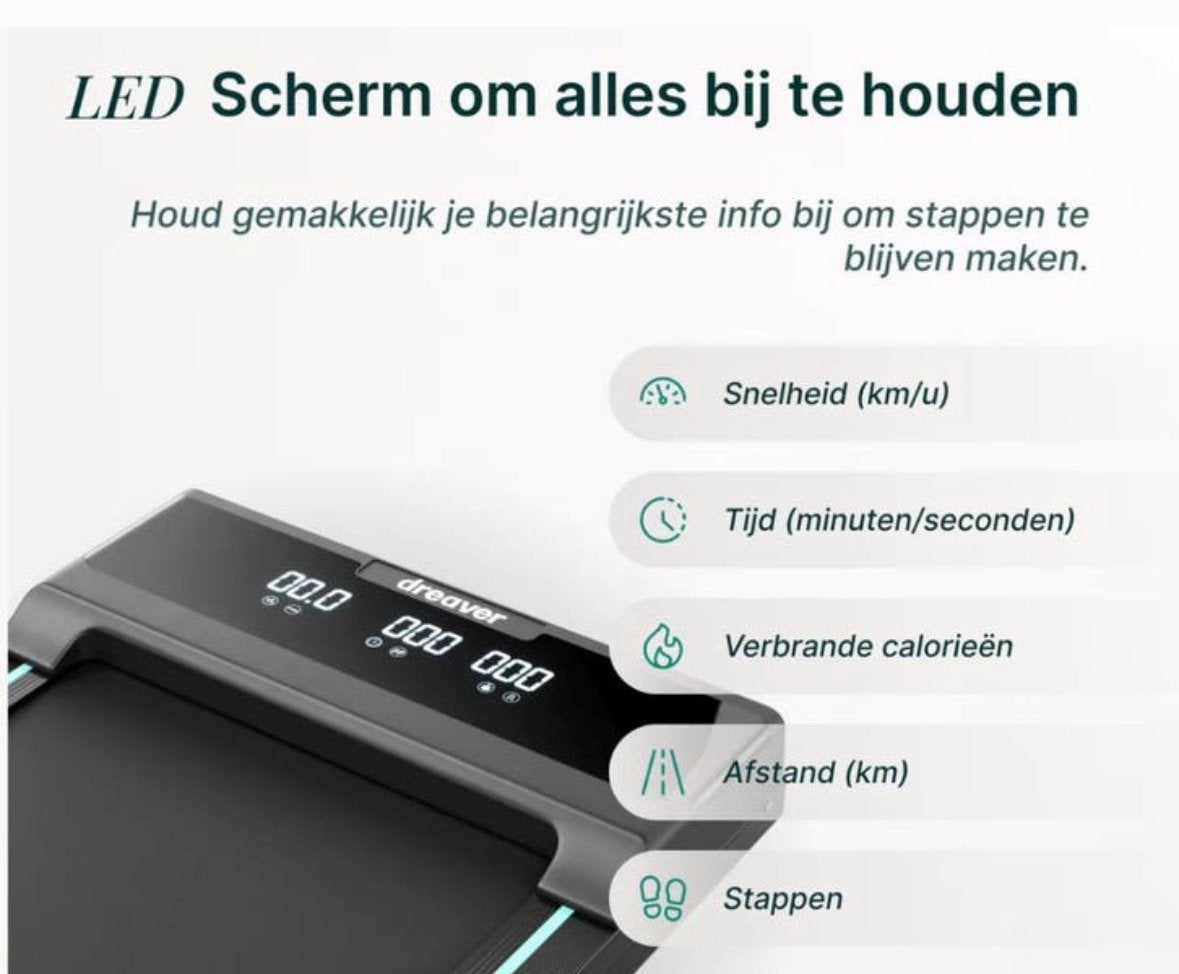 Dreaver S340-P Loopband - 1-6km/U, Ophalen, Zo goed als nieuw, Benen, Loopband