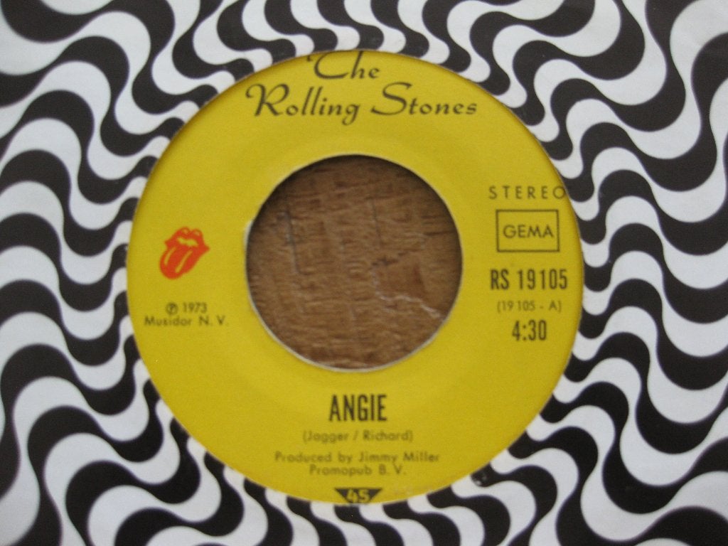 Vinyl single The rolling Stones   "Angie", Ophalen of Verzenden, Gebruikt, Pop