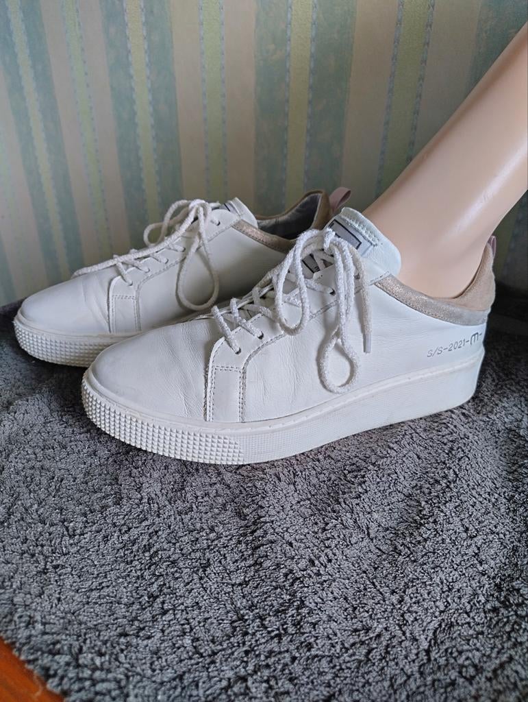 Witte leren sneakers van MJUS maat 41, Wit, Ophalen of Verzenden, Mjus, Sneakers of Gympen