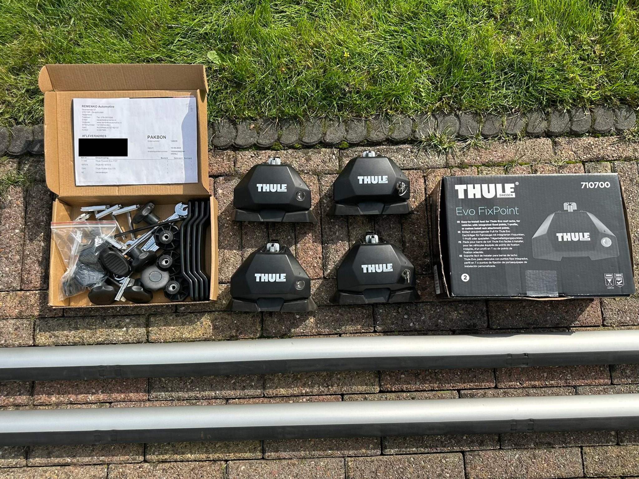 Thule Dakdragerset, Fixpoint Evo 7107, ProBar Evo 175 & Kit, Ophalen, Zo goed als nieuw