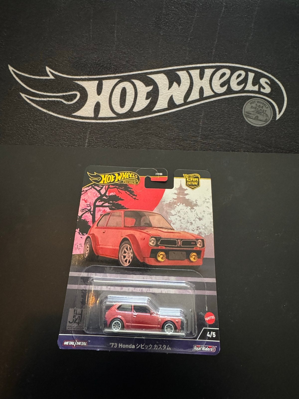 Hot Wheels '73 Honda Civic Custom - Car Culture, Hobby en Vrije tijd, Modelauto's | Overige schalen, Ophalen of Verzenden, Nieuw