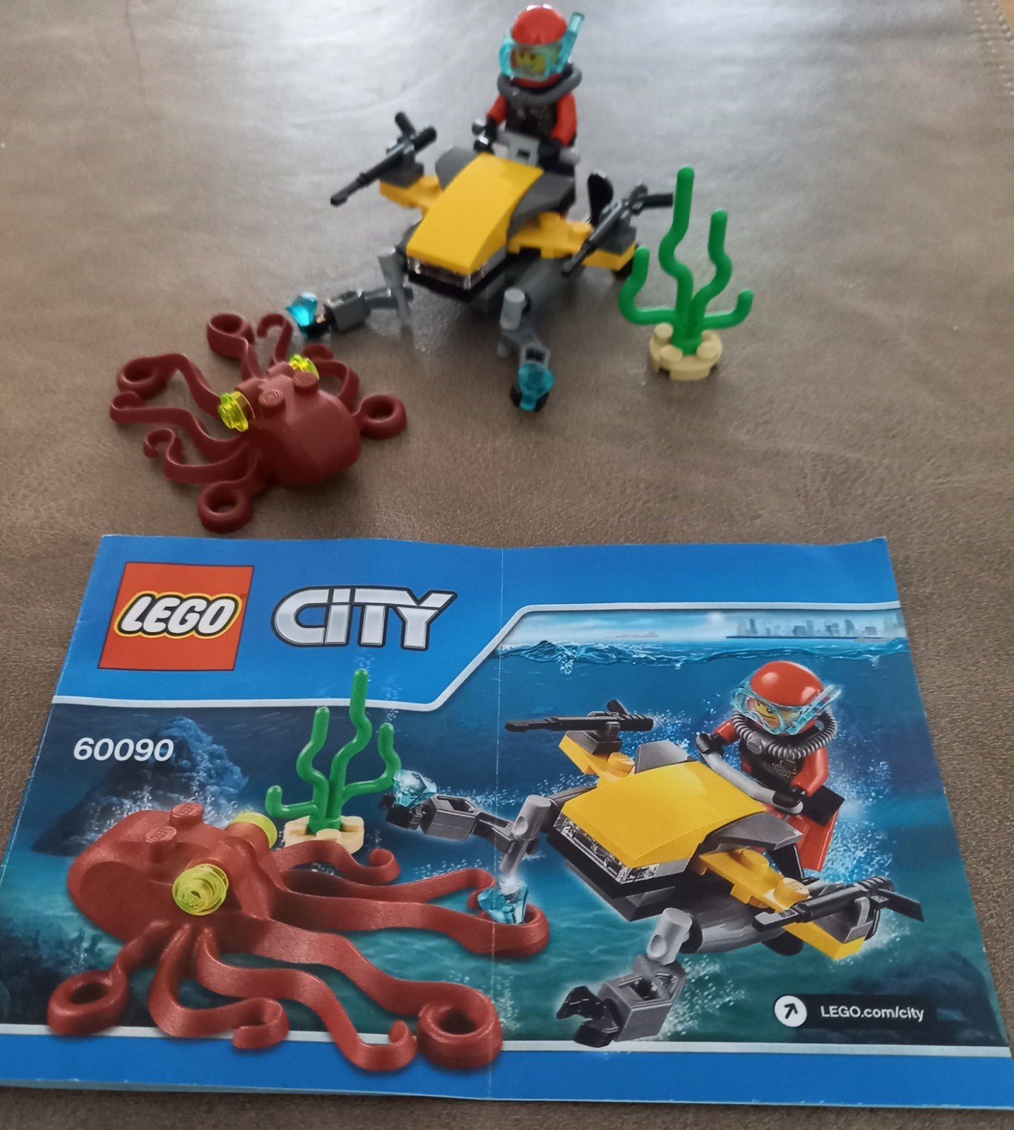 Lego City 60090 Diepzee Onderzeeër Compleet Gedemonteerd, Compleet, Lego, Ophalen of Verzenden, Complete set
