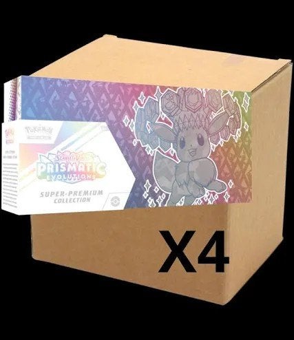 Prismatic Evolutions Super Premium Collection Case (x4)