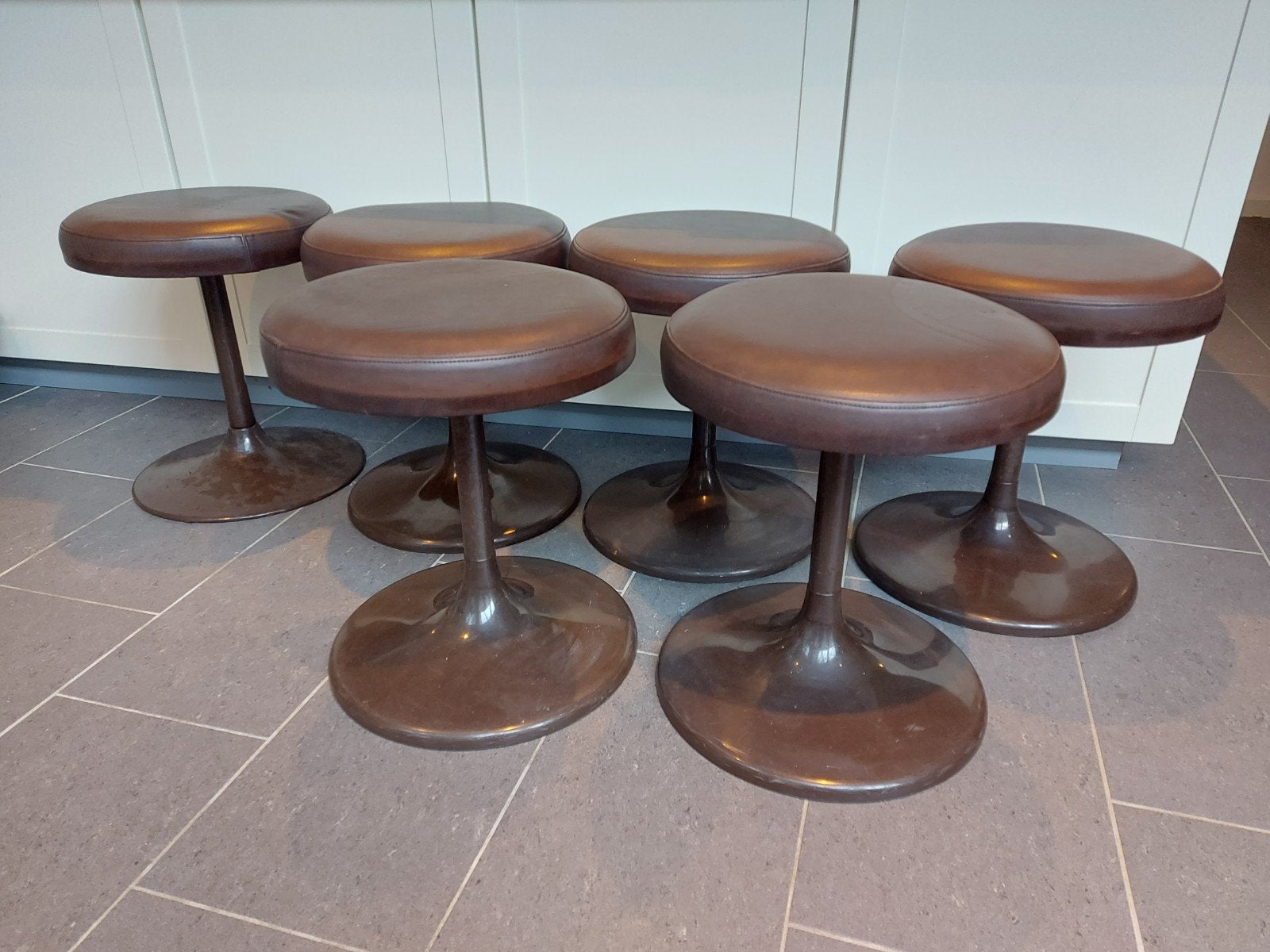 6x kruk Erzeugnis Lusch by Joe Colombo ca. 1960, 1 kruk, Ophalen, Gebruikt, 30 tot 60 cm