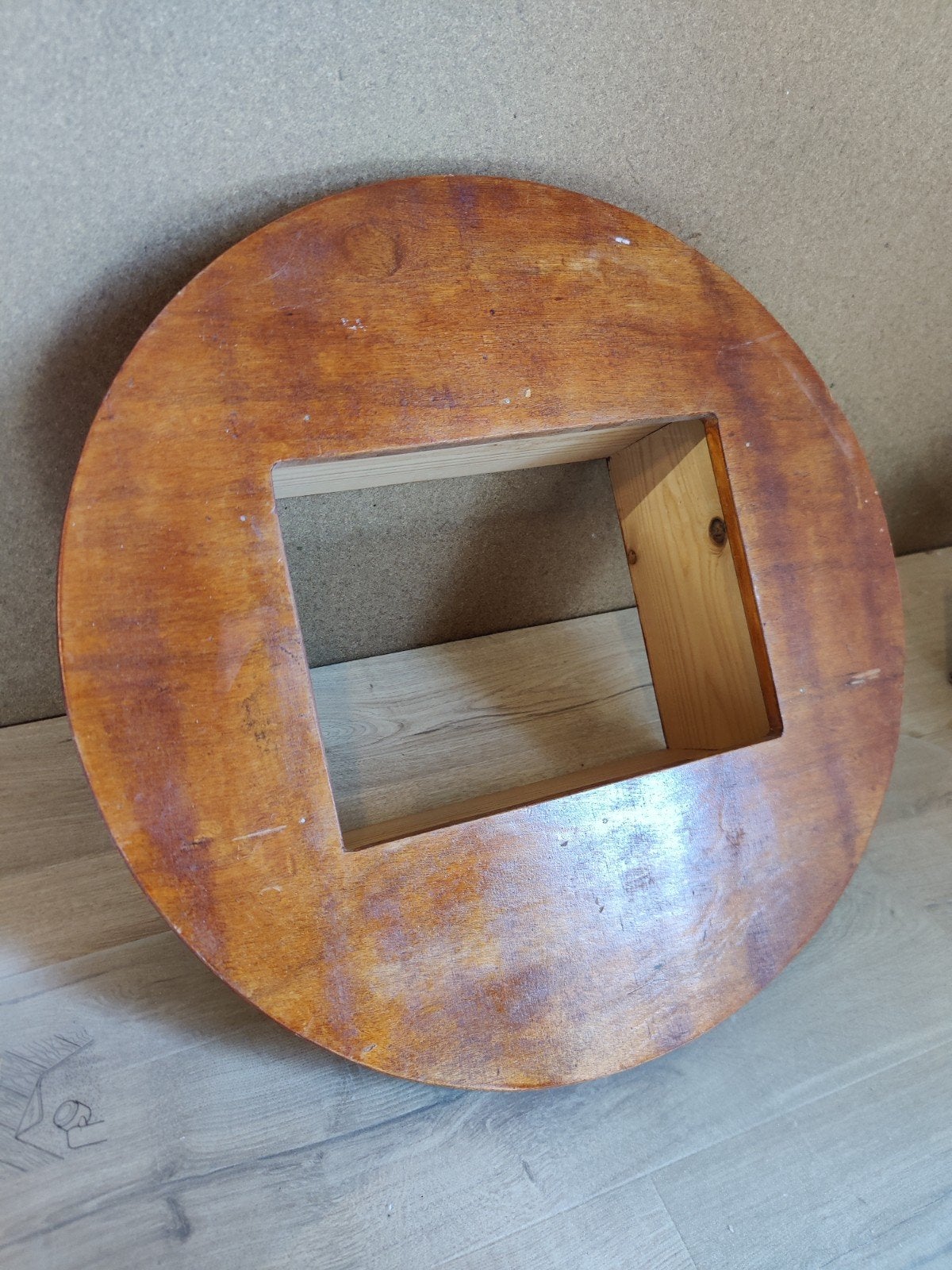 houten tafelblad voor op bierkratten, Ophalen, Gebruikt