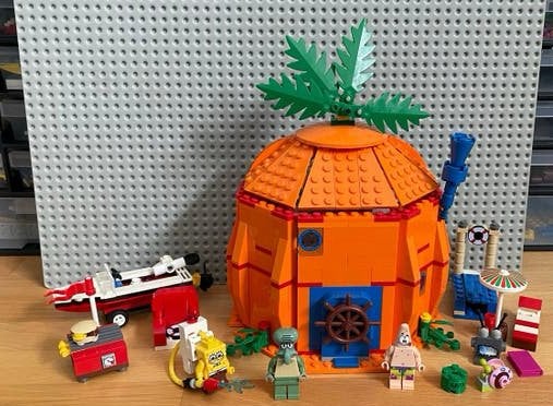Lego Spongebob 3834 Ananas Huis - Complete set met instructi, Kinderen en Baby's, Ophalen, Overige thema's, Lego, Zo goed als nieuw
