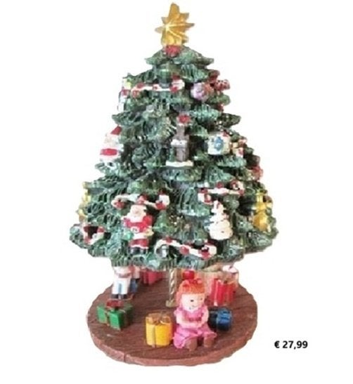 Kerstmuziekdoos Pakjesboom roterend muziekornament Luville, Verzenden, Nieuw