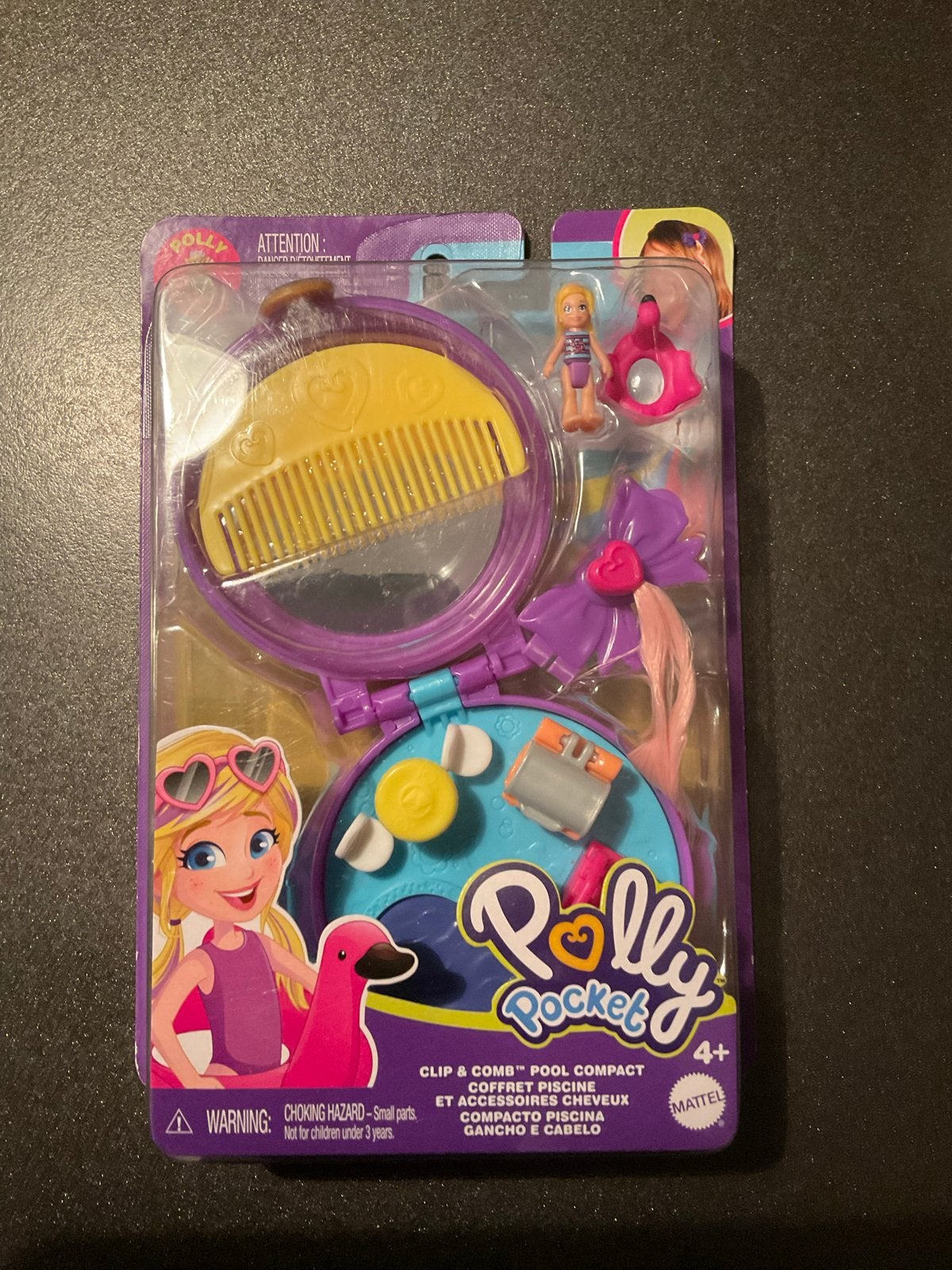 Polly Pocket Clip & Kam Zwembad Compact Speelset Nieuw, Ophalen of Verzenden, Nieuw, Overige typen