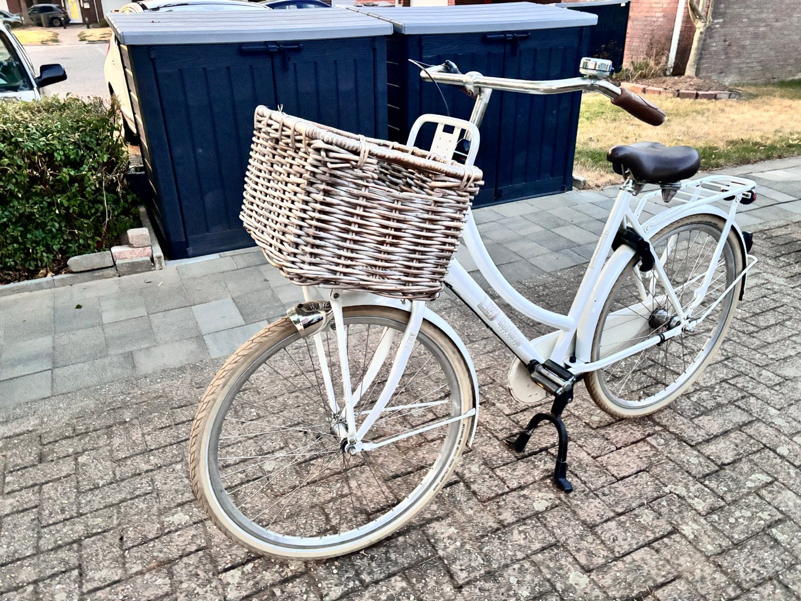 Cortina U4 Transportfiets Dames 28 inch - Wit met mand, Fietsen en Brommers, Fietsen | Dames | Damesfietsen, Terugtraprem, Gebruikt