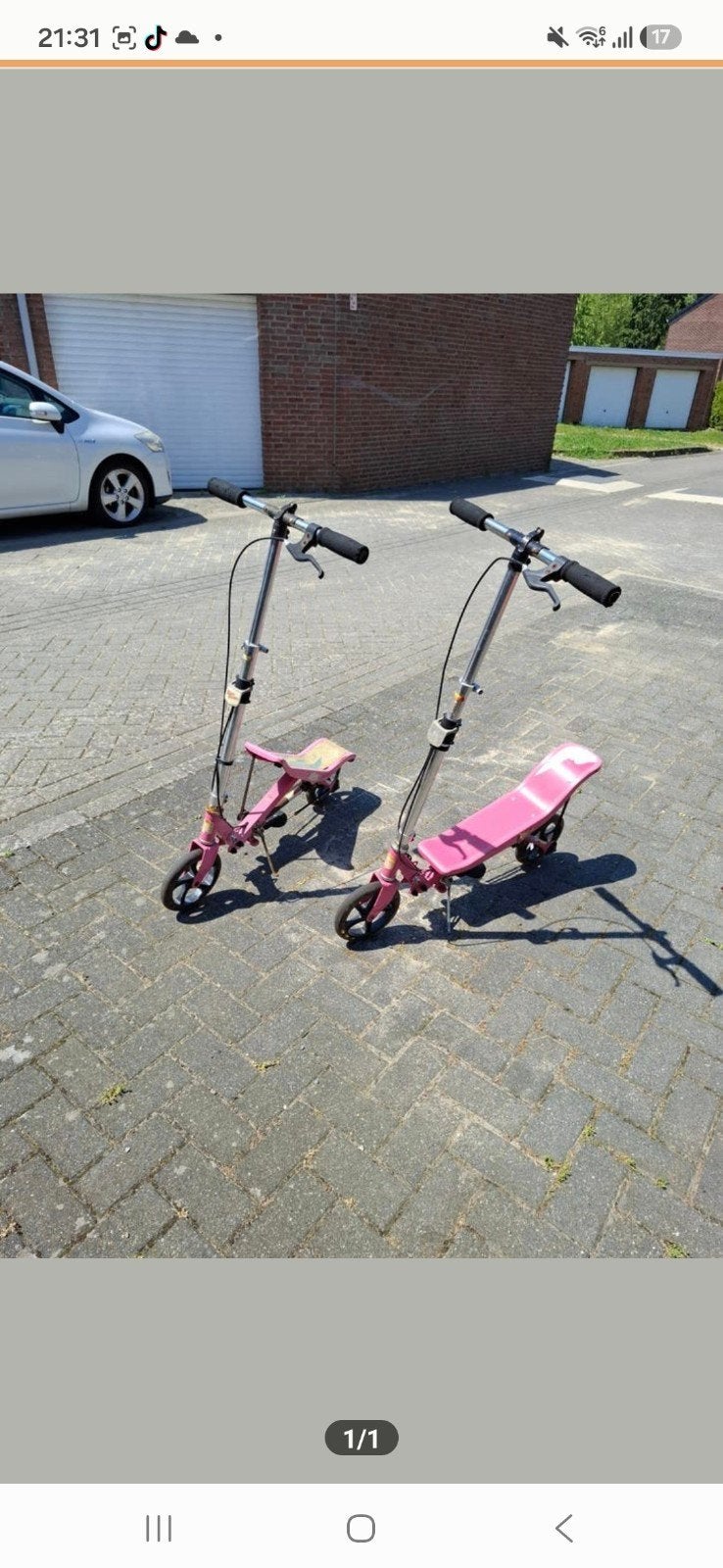 1 Space Scooters - Roze, Ophalen, Gebruikt, Overige typen, Space Scooter