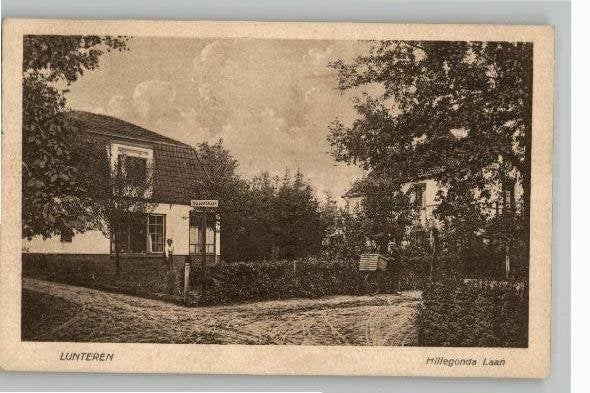 Lunteren Hillegonda Laan st 1925, Verzamelen, Ansichtkaarten | Nederland, Verzenden, 1920 tot 1940, Gelopen, Gelderland