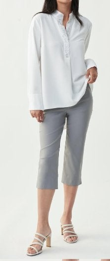 Joseph Ribkoff chique grijze capri stretch broek mt 38/M, Maat 38/40 (M), Verzenden, ., Joseph Ribkoff