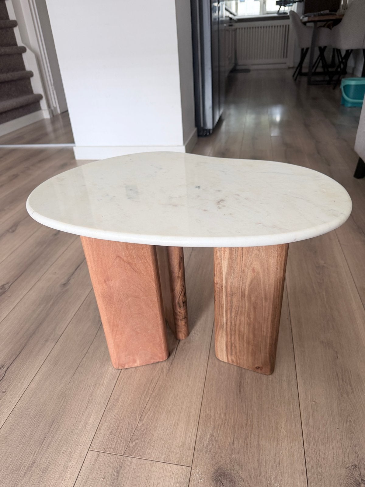 Bijzet tafel marmer sissy boy, Minder dan 55 cm, Rond, Zo goed als nieuw, Ophalen