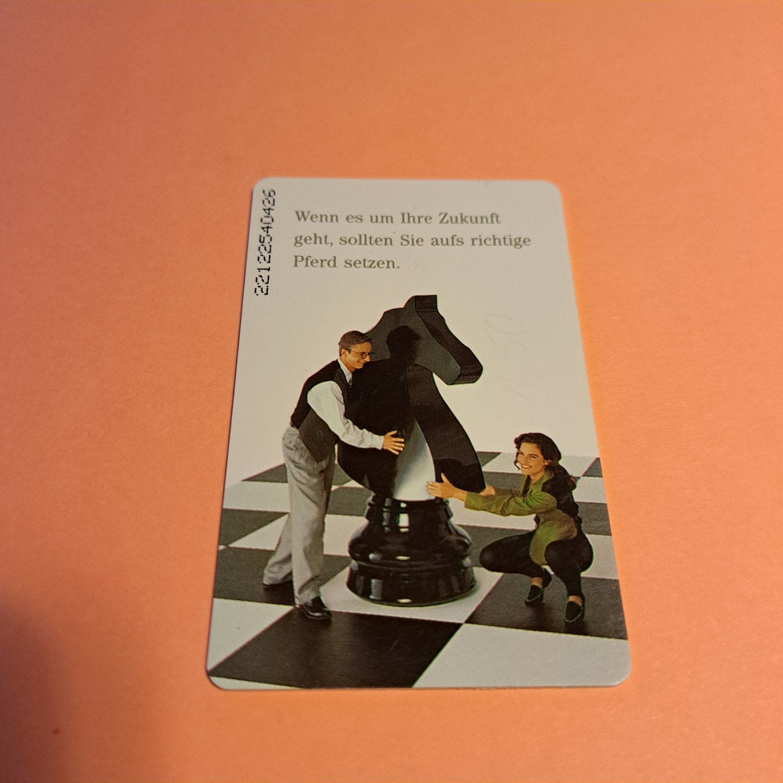 Vintage telefoonkaart: 'Zet in op het juiste paard', Ophalen of Verzenden, Buitenland