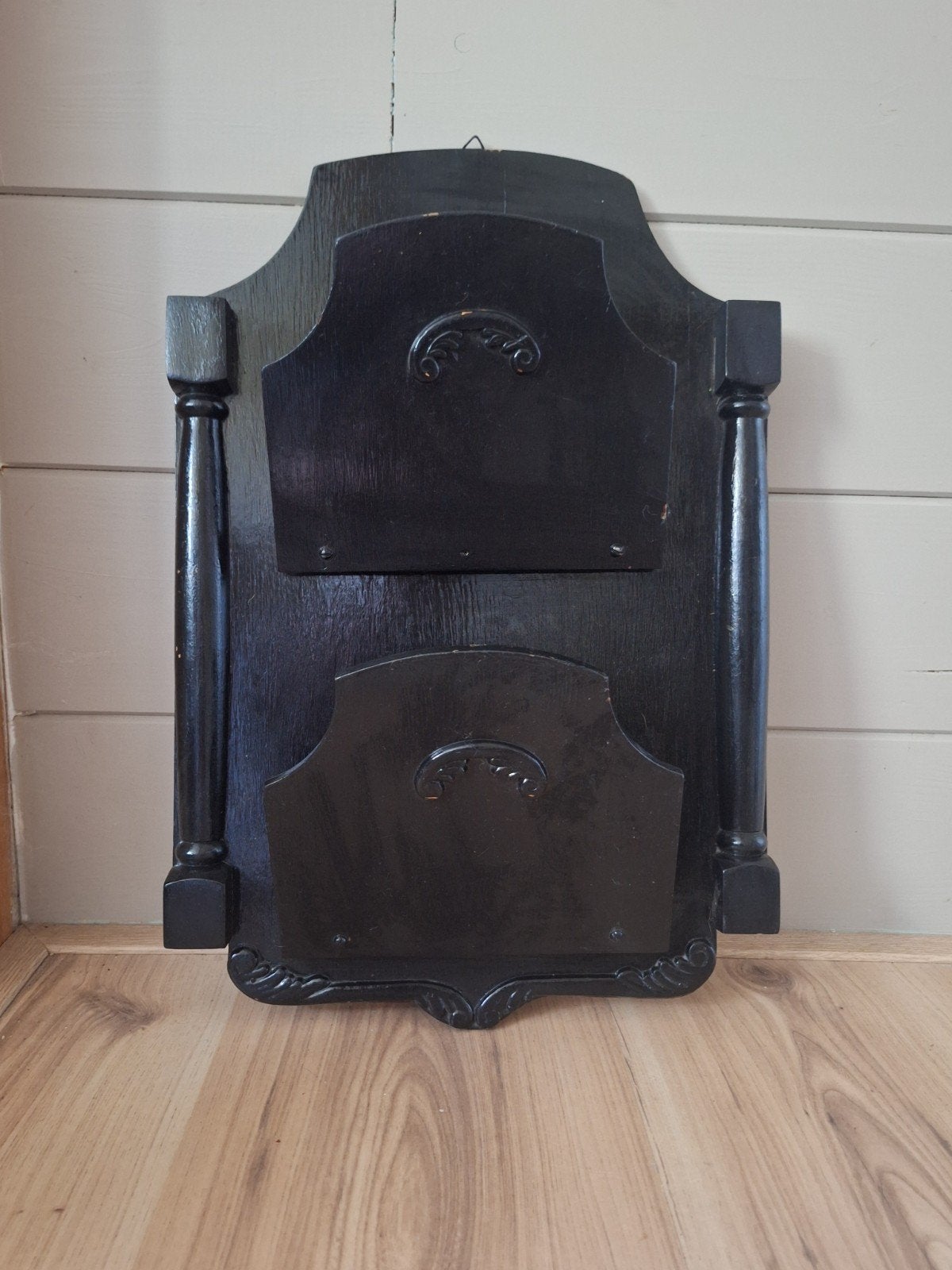 Vintage houten brievenhouder - 43x30 cm, Antiek en Kunst, Ophalen of Verzenden