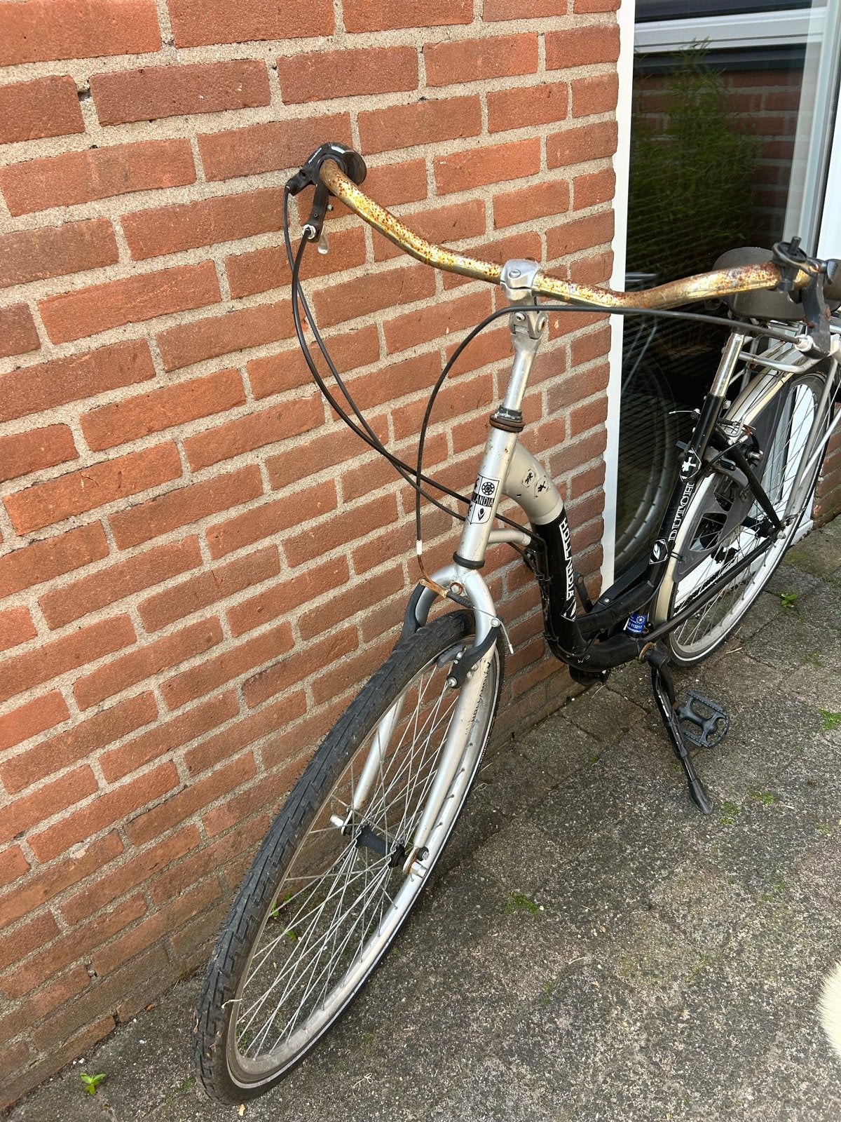 Gebruikte Hollandia fiets met lage instap, Velgrem, Ophalen, Overige merken, 53 tot 56 cm