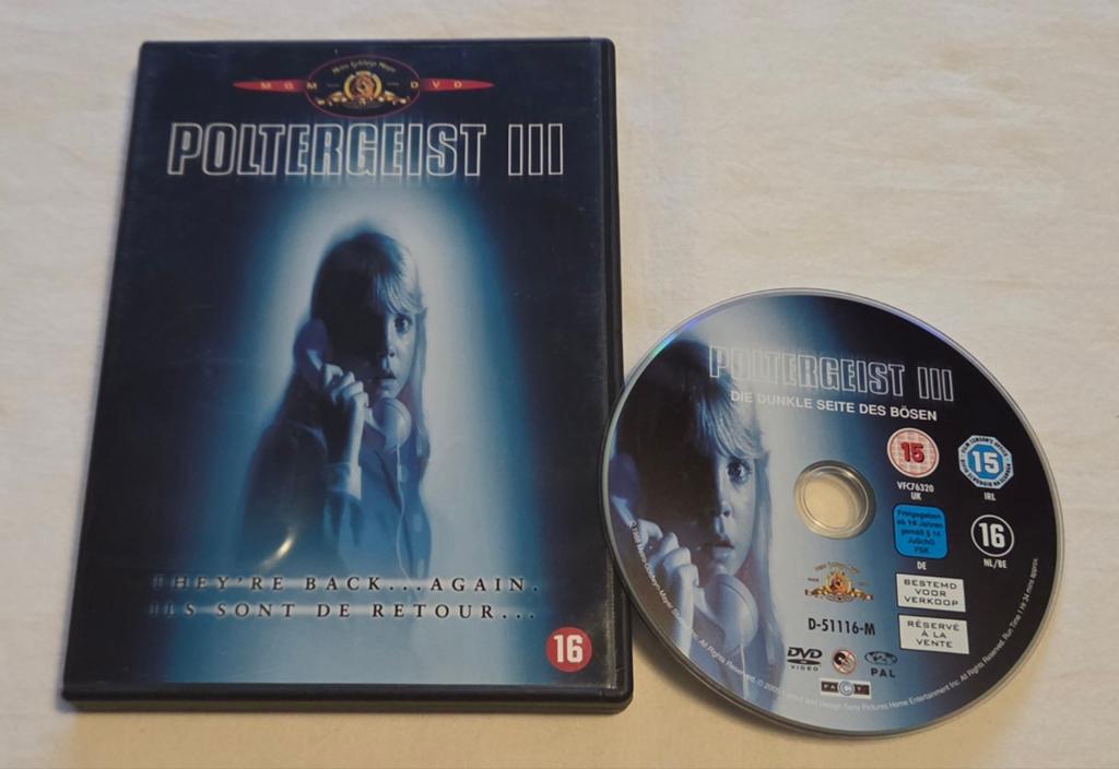 MGM Poltergeist III Dvd Horror, Cd's en Dvd's, Vanaf 16 jaar, Ophalen of Verzenden, Zo goed als nieuw, Slasher