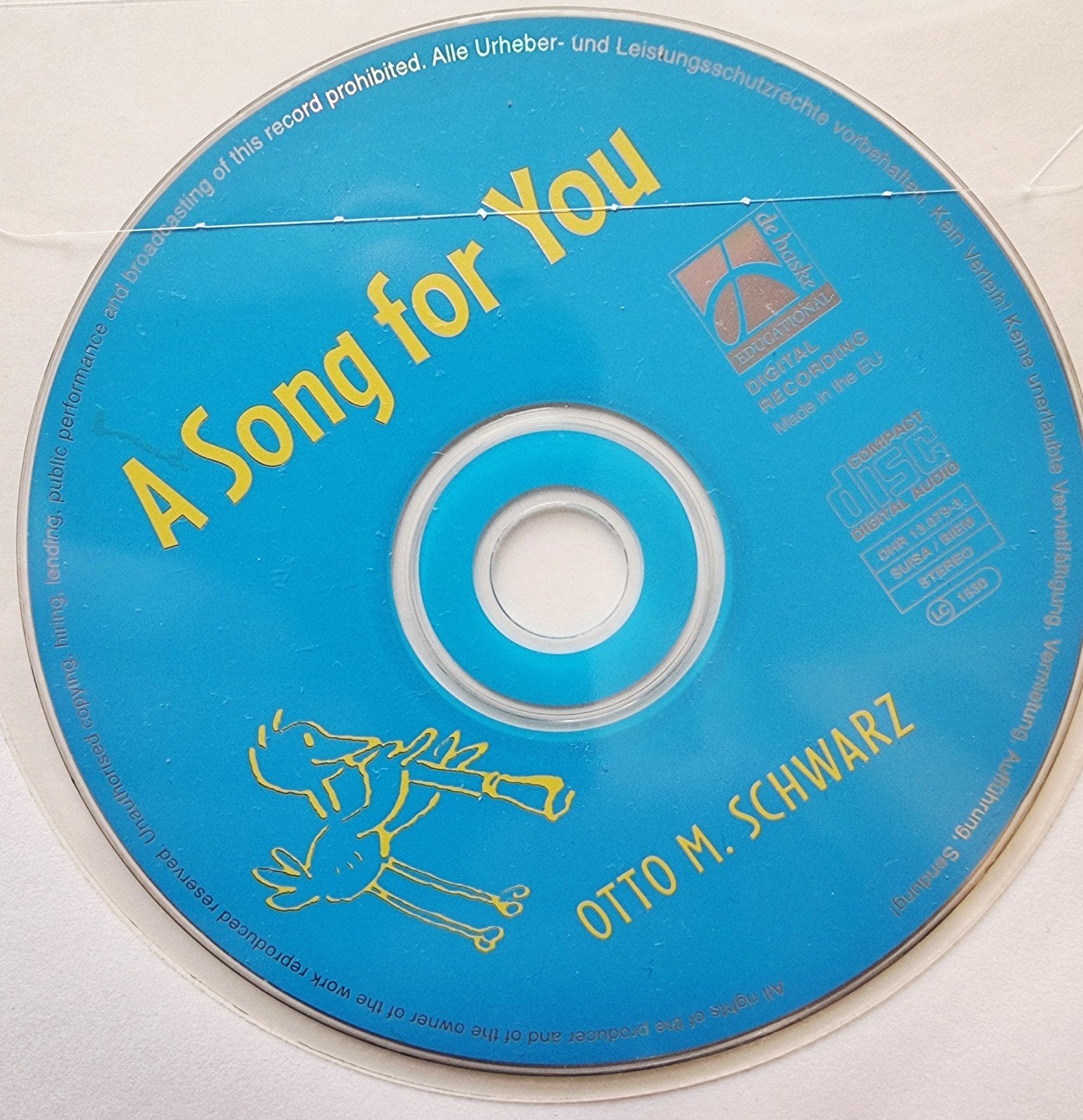 A Song for You - Sopraanblokfluit + CD Otto M. Schwarz Bl208, Verzenden, Overige genres, Zo goed als nieuw, Blokfluit