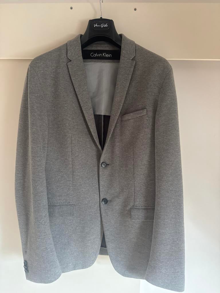 Calvin Klein sportief colbert - Maat 52, Ophalen of Verzenden, Zo goed als nieuw, Maat 52/54 (L), Grijs