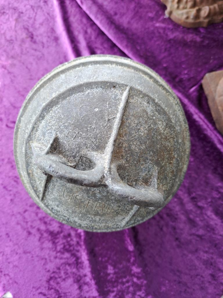 Antieke metalen drijver maritiem visnet, Ophalen of Verzenden, Gebruikt