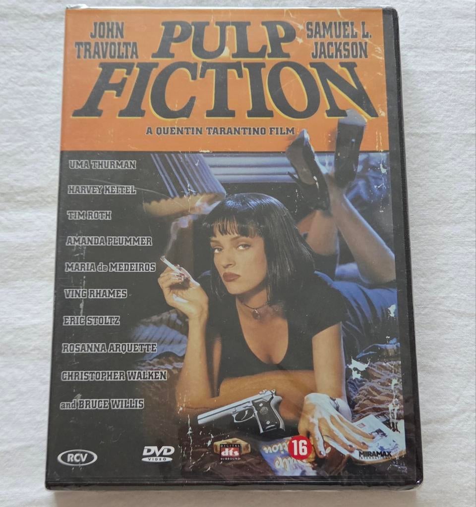 Quentin Tarantino Pulp Fiction Sealed Dvd Actie, Vanaf 16 jaar, Ophalen of Verzenden, Nieuw in verpakking