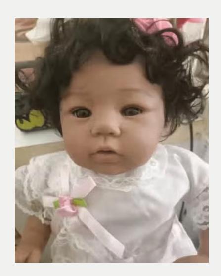 Realistische baby pop levensecht Abigail (50cm), Ophalen of Verzenden, Nieuw, Pop