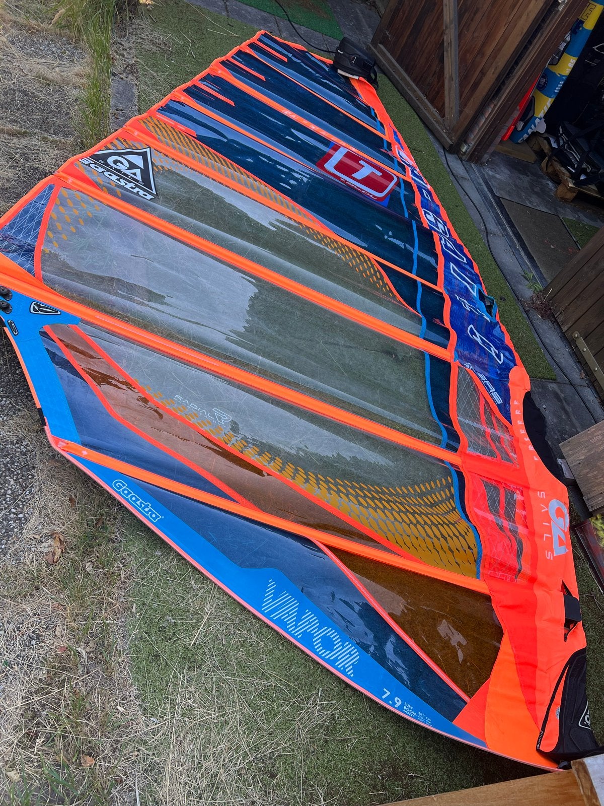 Gaastra Vapor 7.9 windsurfzeil - In goede staat, Gebruikt, Gaastra, 6.5 m² tot 8 m², Ophalen of Verzenden