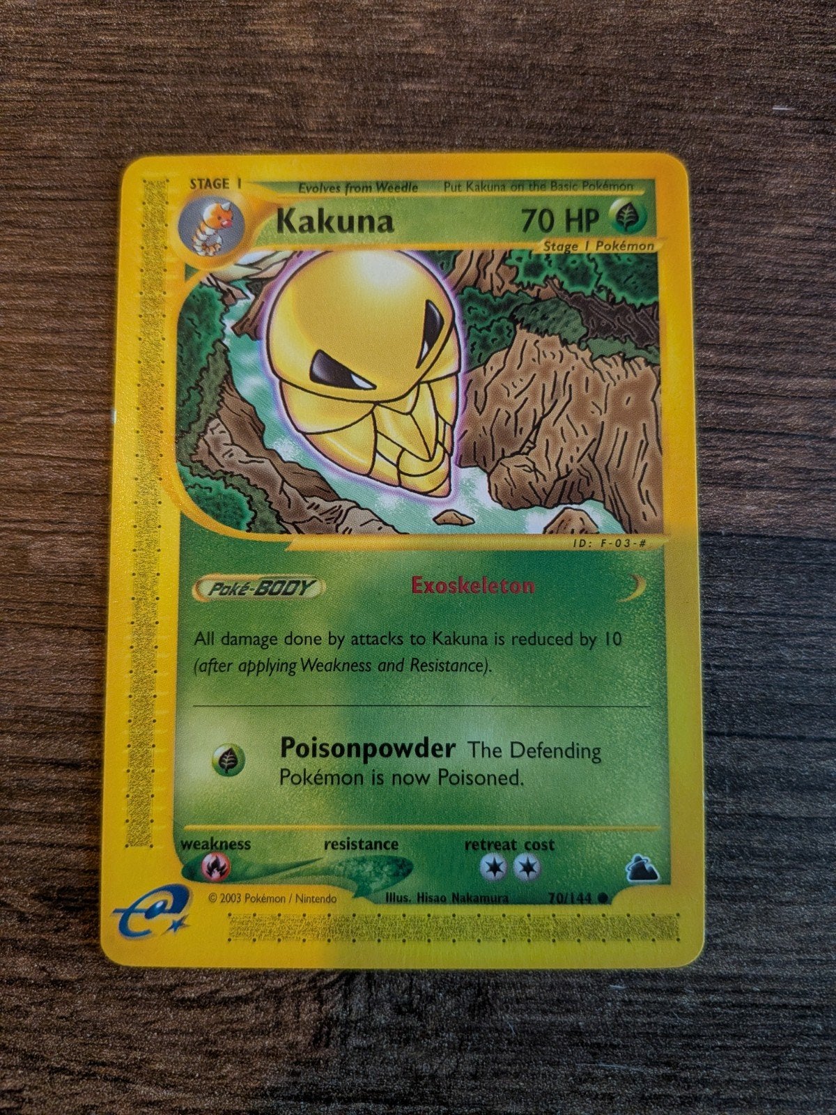 Kakuna Skyridge Pokémon Kaart 70/144 (EN), Ophalen of Verzenden