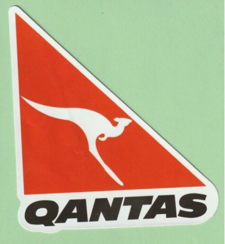 Qantas Airways sticker - 10cm x 11cm, Ophalen of Verzenden, Nieuw, Overige typen