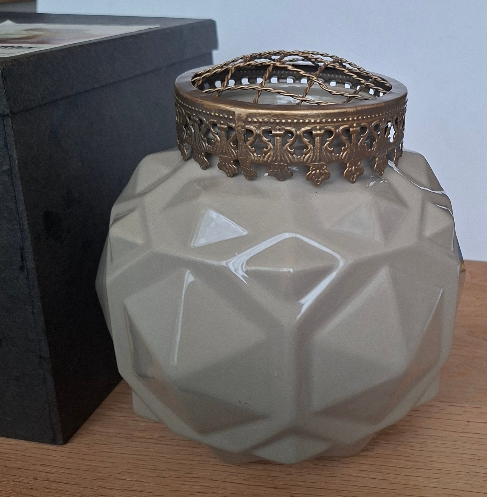 Studio Erik Gutter Rosevase met deksel en doos, Ophalen of Verzenden
