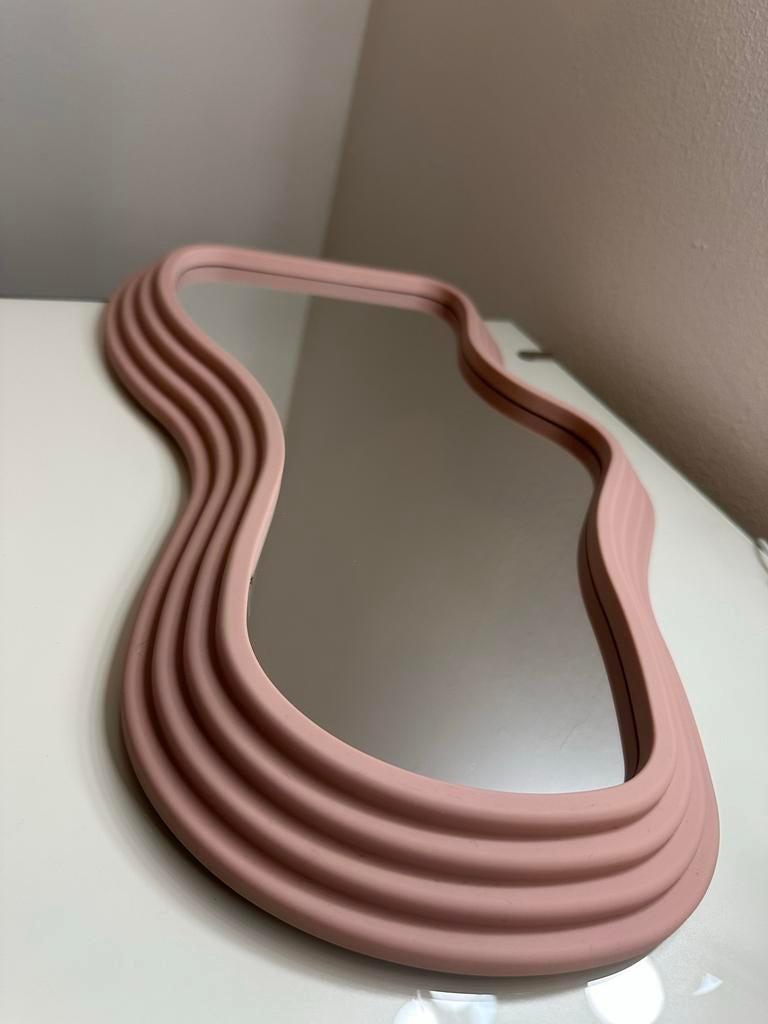 SPIEGEL - Cloudy | Roze | Retro | Decoratie | Funky, Minder dan 50 cm, Nieuw, Ophalen of Verzenden, Minder dan 100 cm
