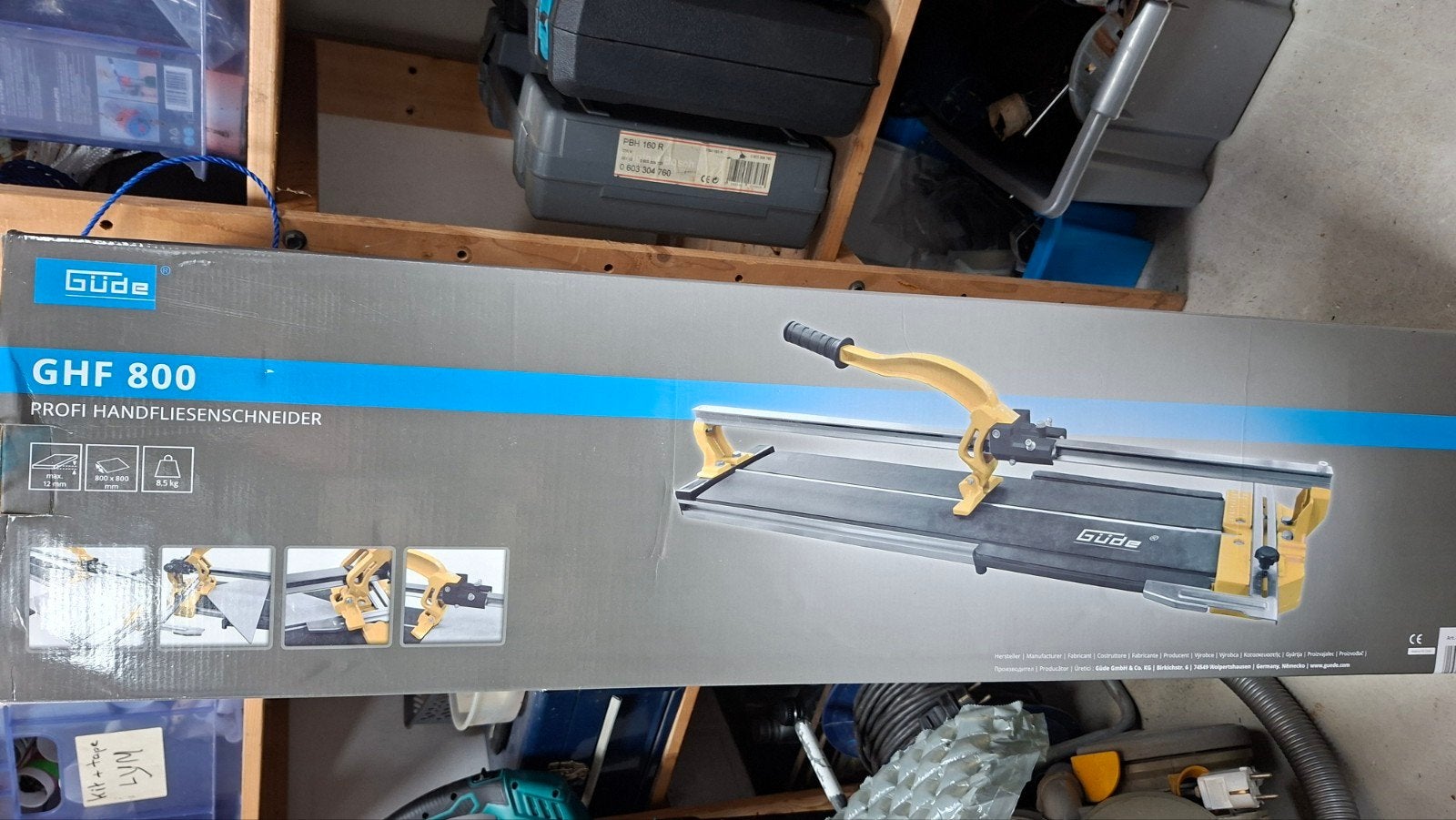 Güde GHF 800 Profi Handtegelsnijder - Zo goed als nieuw, Ophalen, 60 cm of meer, Overige typen, Zo goed als nieuw