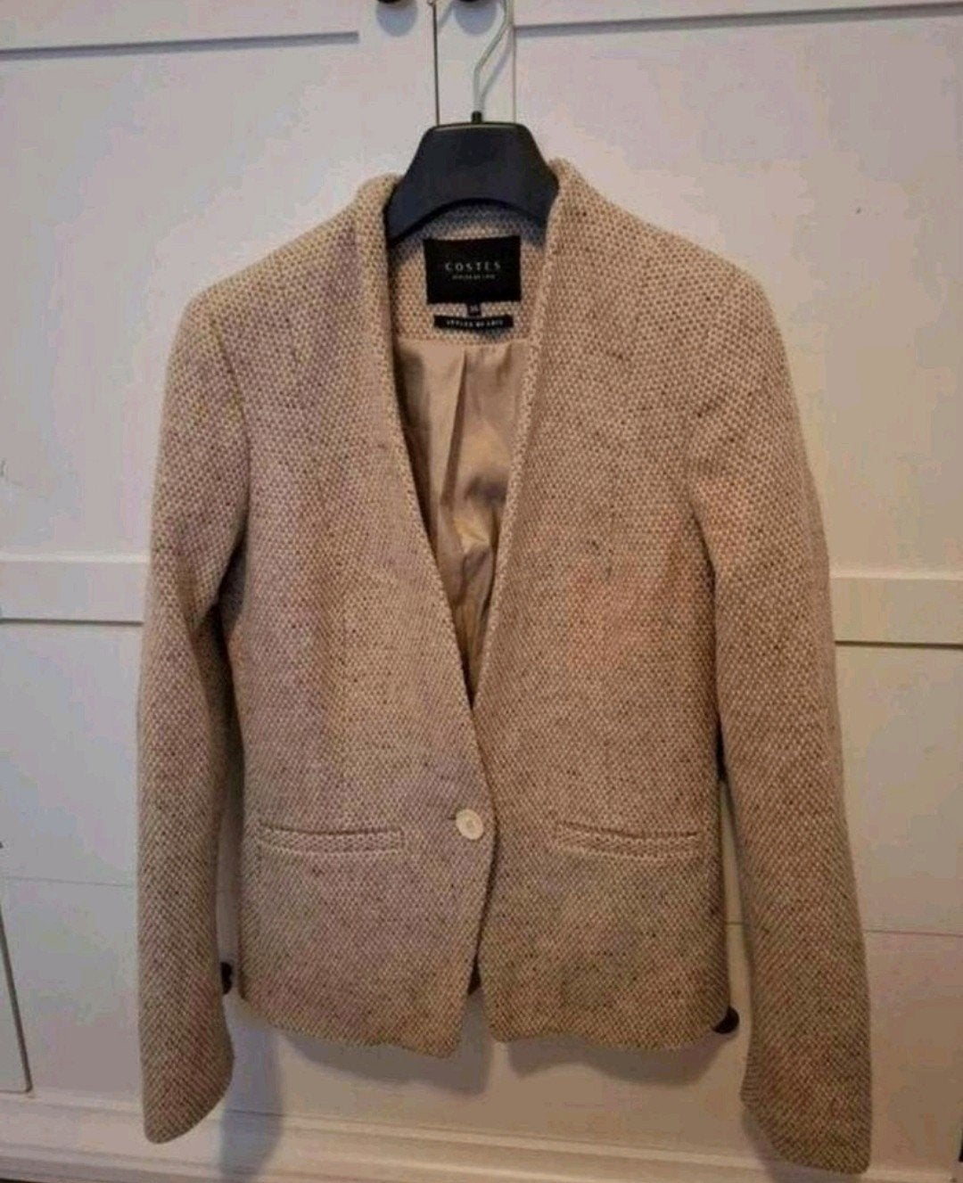 Costes stijlvolle blazer beige/nude - Maat 36, Kleding | Dames, Beige, Ophalen of Verzenden, Zo goed als nieuw, Maat 36 (S)