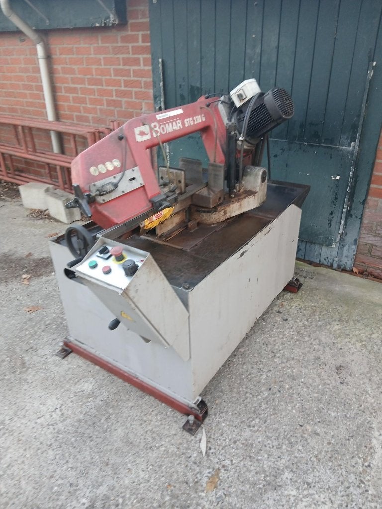 Bomar STG 230 Bandzaag lintzaag machine metaal afkortzaag, Gebruikt, 70 mm of meer, Ophalen of Verzenden, Afkortzaag