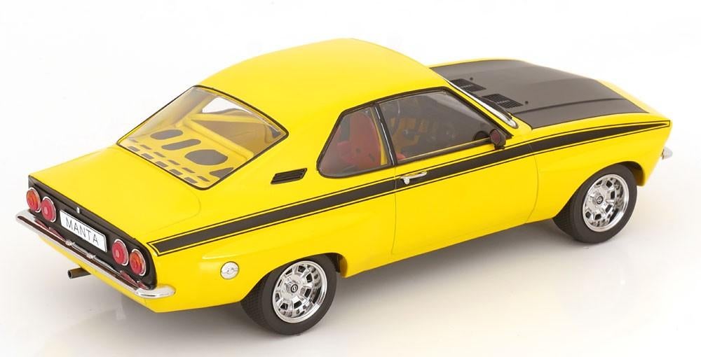 JSN MCG 1:18 Opel Manta A Irmscher geel/ zwart, Overige merken, MCG, -, Nieuw
