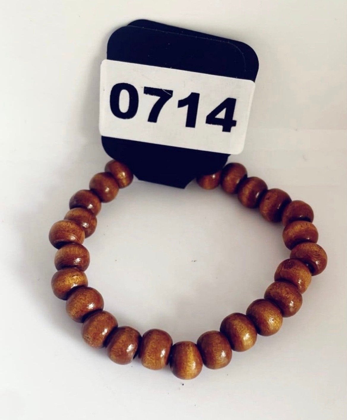 Nieuwe houten kralen armband, Verzenden, Nieuw, Bruin, Hout