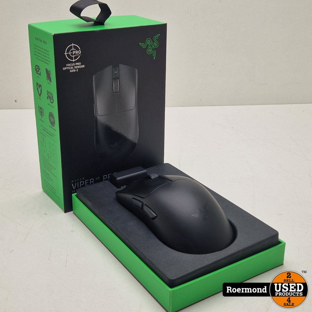 Razer Viper Pro 3  Draadloze Gamingmuis, Computers en Software, Muizen, Razer, Gebruikt, Support@razer.com, Razer Inc.,
9 Pasteur,
Irvine, CA 92618,
United States