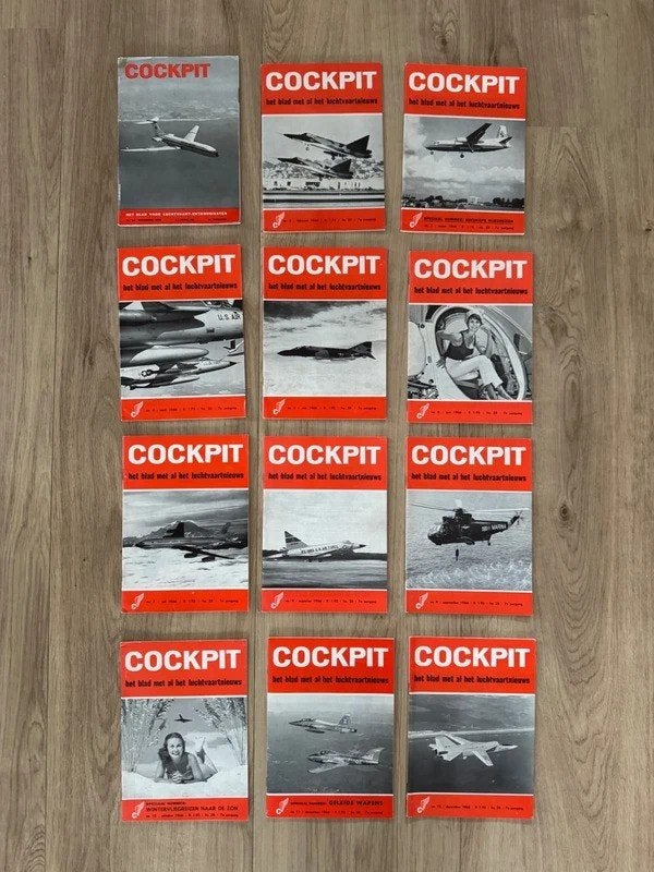 12x Cockpit Magazine 1966 - compleet jaargang, Boeken, Ophalen of Verzenden, Gelezen, Overige typen
