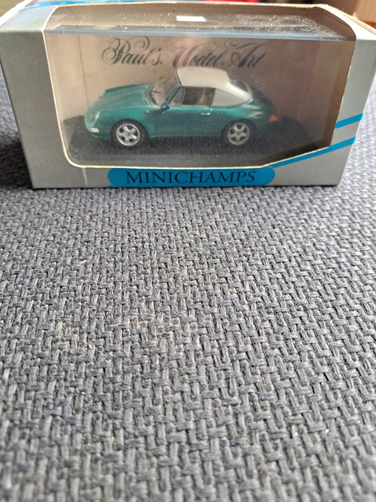 Minichamps pauls model art porsche 911 bv12 gereserveerd, Hobby en Vrije tijd, Modelauto's | 1:43, Minichamps, Gebruikt, Auto