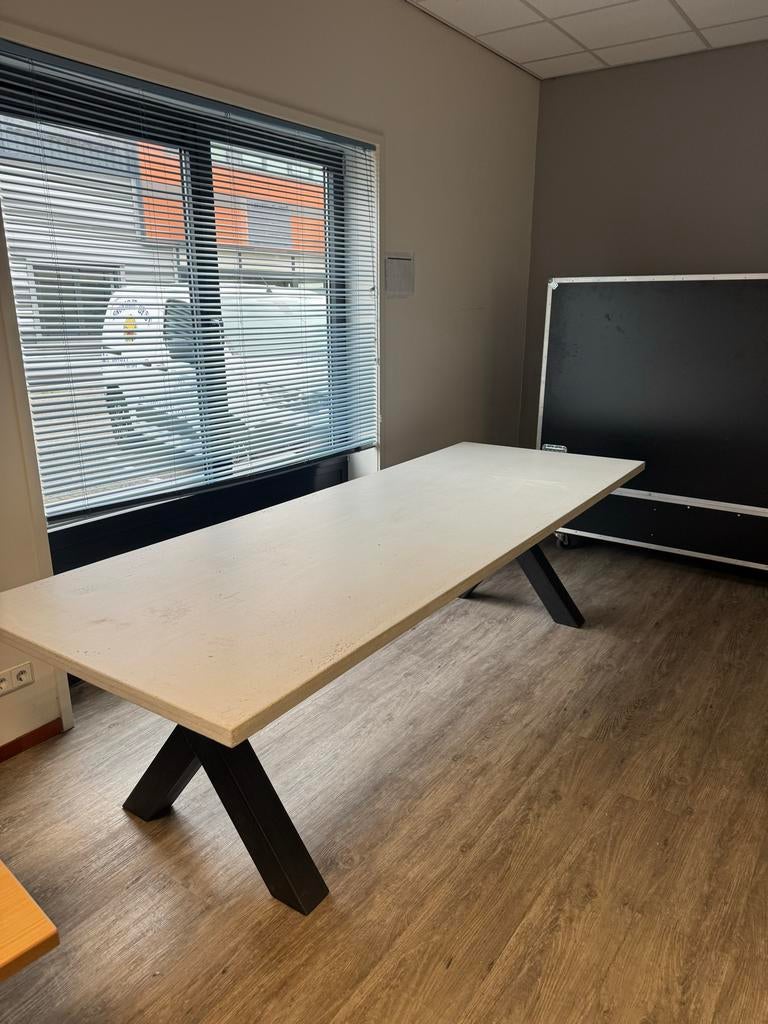 Grote eettafel 2,50m - Zelf opknappen, Ophalen, Gebruikt, Rechthoekig, 200 cm of meer