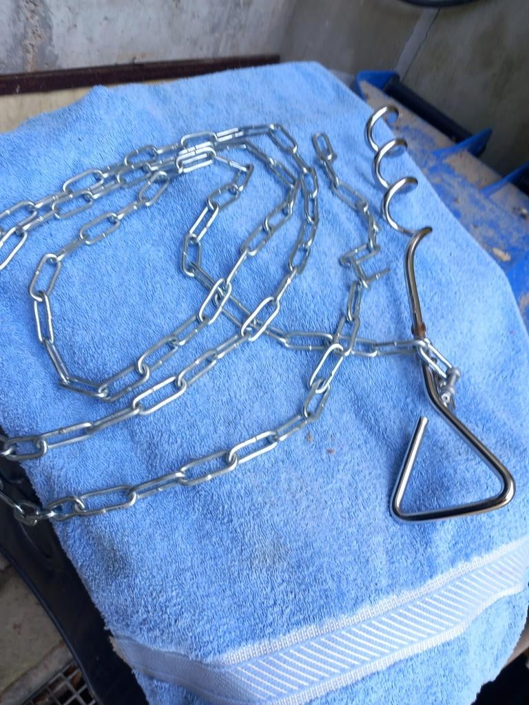 Spit met 3.50 m ketting -v Hond of geit, Dieren en Toebehoren, Ophalen of Verzenden, Zo goed als nieuw
