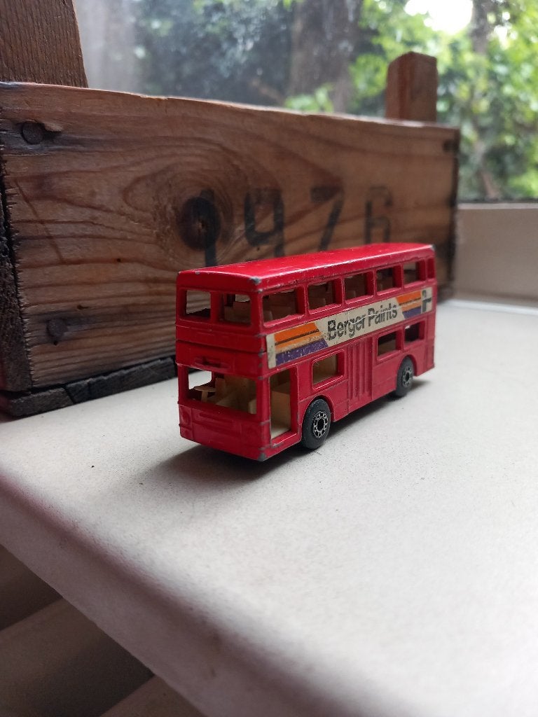 Vintage auto speelgoed rode dubbeldekker London, matchbox, Verzamelen, Ophalen
