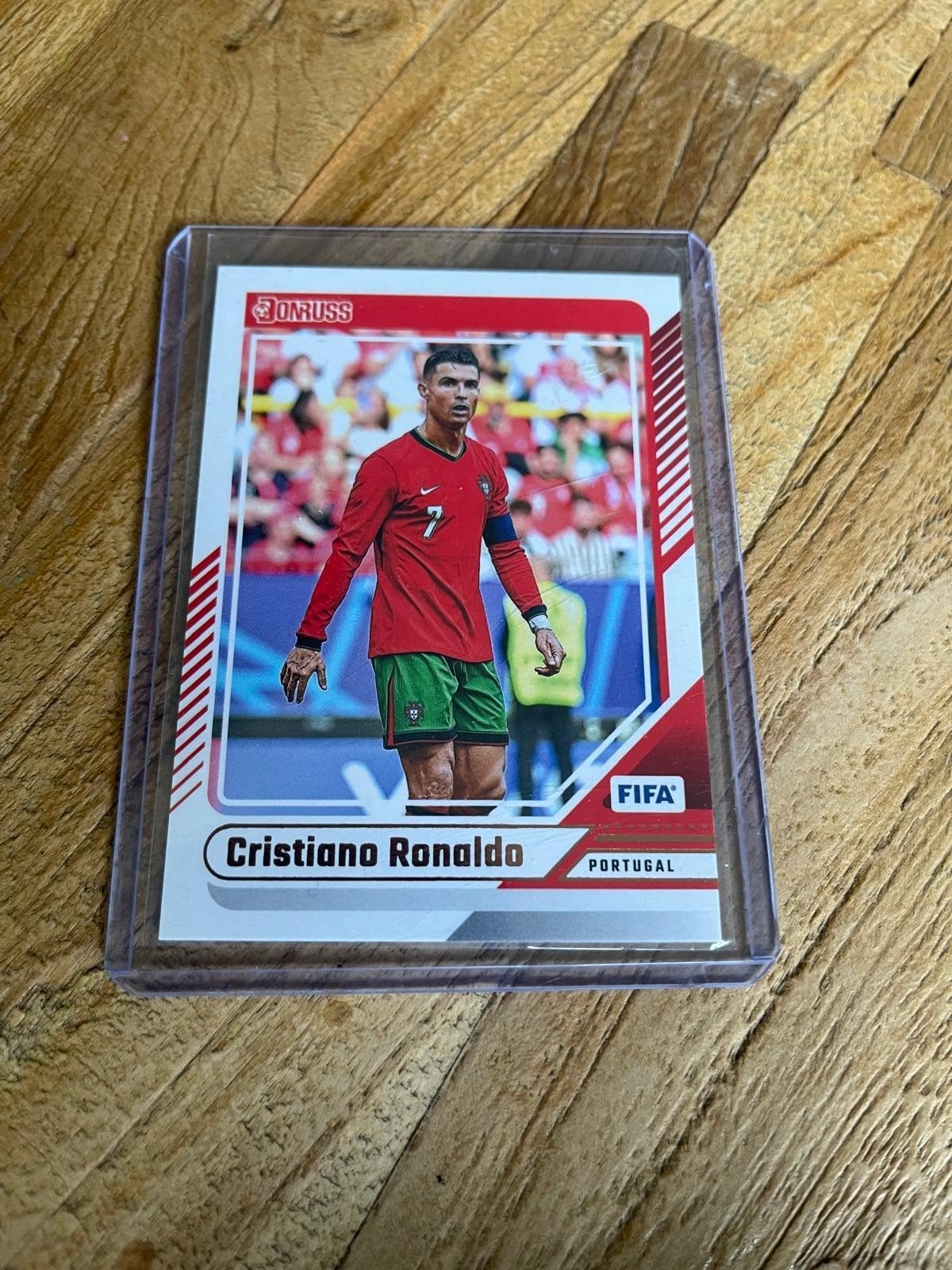 Cristiano Ronaldo FIFA Panini Donruss Spelerskaart Portugal, Ophalen of Verzenden, Zo goed als nieuw, Buitenlandse clubs, Spelerskaart